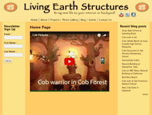 Tablet Screenshot of livingearthstructures.com
